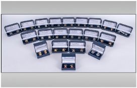 Box Of 20 Arm Boxed Cufflinks.