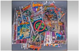 Collection of Approx 100 Assorted Marvel Comics. All in plastic Sleeves. Includes Superman,