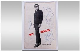 Roy Orbison Signed Programme From The Birmingham Theatre In The 1960's. Signed by Roy Orbison to the