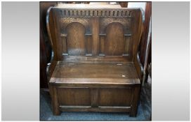 Oak Dresser comprising two drawers with cupboard space below. Base cupboard measures 47 by 34