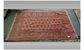 Perisan Rug, Red Geometic Design.