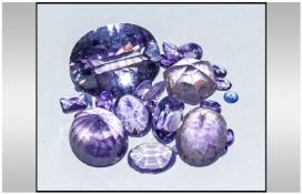 Collection Of Approximately Loose Amethyst Gem Stones. Estimated 100.78cts.
