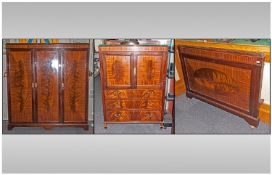 Edwardian Mahogany Bedroom Suite, of Gillows quality,  solid construction comprising three door
