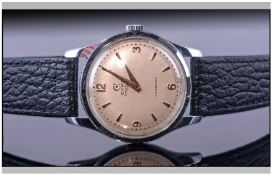 Gents Cyma Triplex Manual Wind Wristwatch, With Champagne Dial, Gilt Batons and Arabic Numerals,