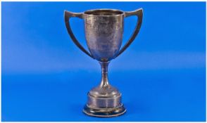 Large Silver Two Handled Trophy, inscribed 'Evening Chronical Challenge Trophy, Northern Anglers