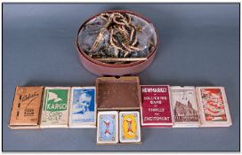 Collection Of Playing Cards. Cases marked Cargo, Felisha, Playing Cards, The Royal Mail Steam Packet