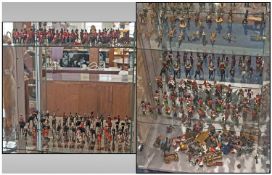 Collection Of Over 160 Metal Soldier And Military Figures. All hand painted covering many ages,