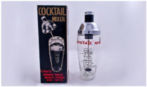 Vintage Cocktail Mixer. 9.5 inches high.