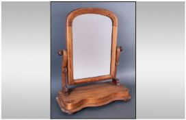 Light Teak Dressing Table Top Mirror.