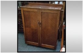 Mahogany Chest of Drawers, two glazed front drawers opening to reveal four long drawers and