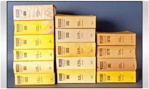 Collection Of Wisden Cricketers Almanacks For The Years; 1978, 1979, 1981, 1982, 1983, 1984, 1985,