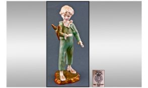 Royal Worcester Figure "The Parakeet" Model number 3087. Modelled by F.H Doughty. Excellent