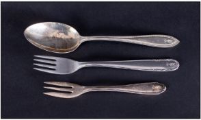 WW2 German Navy Spoon And 2 Forks