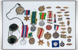 WW2 Military Medals, Comprising 1939-45 Star, Africa Star (1st Army Clasp) Defence & War Medal,