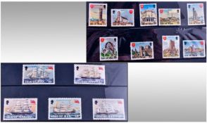 Four Small Albums Of Stamp Presentation Packs From The Isle Of Man. Includes "to pay" pack to £2 and