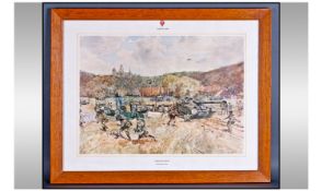 Military Interest. Ken Haward Print, Titled "Exercise Spearpoint September 1980." Signed And