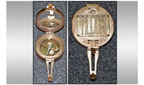 Brass Marching/Surveyors Compass. Marked Stanley London.