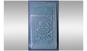 Brewery Interest. Frosted advertising plate glass panel marked for W Butler & Co Ltd Wolverhampton