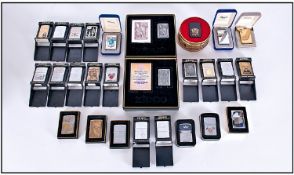 Collection Of Assorted Zippo Lighters. To include 2 Treasures from the Tomb Lighters, Various with