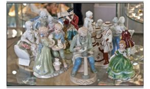 Collection Of Assorted Ceramic Figures. 11 in total. Various sizes and subjects.