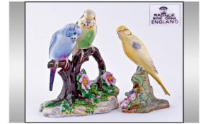 Two Group Bird Figures By Radnor Bone China England.