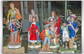 Collection Of Assorted Ceramic Figures. Comprising George I, Edward III, Henry VIII, Napoleon,