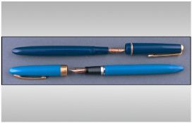 Sheaffer Vintage Fountain Pens, 2 in totl, Each with 14kt Gold knibs with original box & papers.