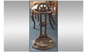 Coalbrookdale Umbrella Stand. Circa 1870's.