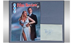 Peter Cushing Autograph, Film And Doctor Who Star. Sold with a Film Picture.