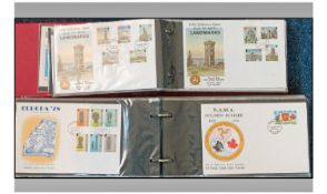 Two Albums Of Stamp Covers From The Isle Of Man. Perhaps eighty covers or so and many higher value.
