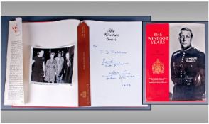 Duke Of Windsor Wallis Simpson Interest The Windsor Years Book Presented And Dedicated To J.B