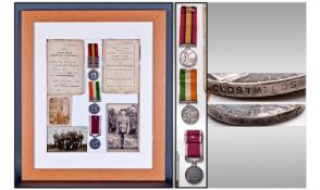 Boer War Group, Queens South Africa Medal With Six Clasps Belfast, Diamond Hill, Johannesburg,