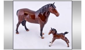 Beswick New Forest Pony Figure `Jonathan 3rd`, model 1646, first version, with the tail attached to