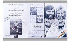 A Sporting Autograph Album Containing Over 50 Famous Authentic Sporting Autographs Obtained At