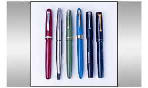 Collection Of Six Fountain Pens. Comprising Sheaffers, Parker 45, Conway Scribe, Mabie Todd & Co+ 2