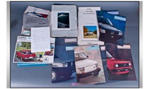 1966 Mercedes Benz Showroom Catalogue, Comprising A Collection Of Brochures Listing All The Motor