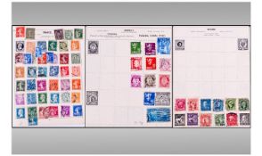 Small Atlas Stamp Album. With strength on many European countries including GB, France and Germany.