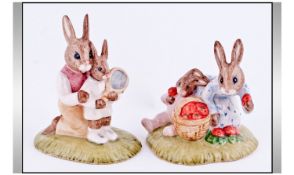 Royal Doulton - Just In Time For Wimbledon. The Pair ``Tennis And Strawberries`` No 721 in a