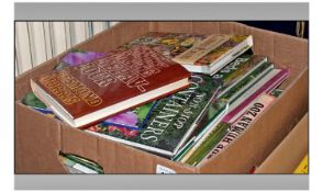 Box Of Assorted Books On Gardening And Flowers. Hard Back. Various titles.