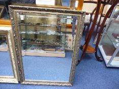 Modern Gilt Framed Wall Mirror, 27 inches high and 37½ wide.