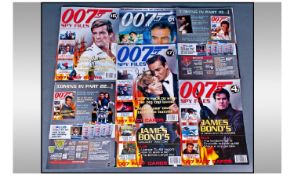 James Bond Autograph Collection. Nice set of Bond magazines, lots of autographs; Connery, Moore,
