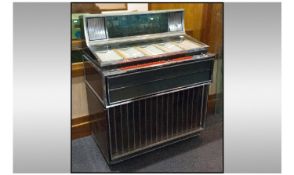 1960`s Wurlitzer Solid State Stereo Duke Box. Chrome and Formica casing with Sound Speakers behind