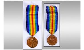 WWl Service Medal and Ribbon, engraved to the edge 4723 Pte.H.Rutherford. A.CYC.Corps