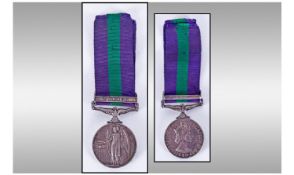 Queen Elizabeth II General Service Medal, with Cyprus Clasp. Awarded to S/23325097 PTE J A R Gooch