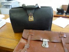 Two Gents Leather Briefcases.