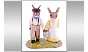 Royal Doulton -  Bunnykins. Double Figure from the Nursery Rhyme Collection. Jack and Jill.
