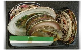 Collection Of Assorted Cabinet Plates. Comprising Masons, Royal Crown Derby, Royal Stanley, Spode,