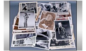 Film Star Unsigned photographs Over 150 Film Photographs / Stills inc; John Wayne, Bogart, Peppard,
