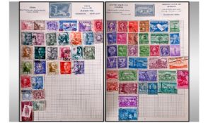 Ace Britannia Stamp Album Containing Various Stamps From Around The World. Countries to Include