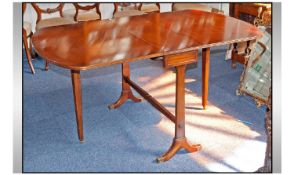 20th Century Contemporary Reproduction Georgian Walnut Drop Leaf Table. 29.5 Inches High, 36 Inches